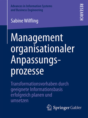 cover image of Management organisationaler Anpassungsprozesse